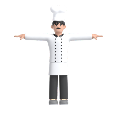 chefe de cozinha 3D Graphic