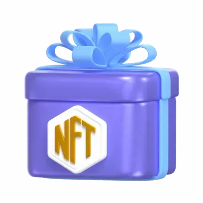 NFT Gift 3D Graphic