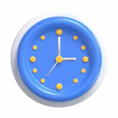 Wall Clock 3D Graphic