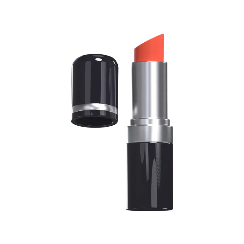 3D Lipstick Tube Bold Elegance 3D Graphic