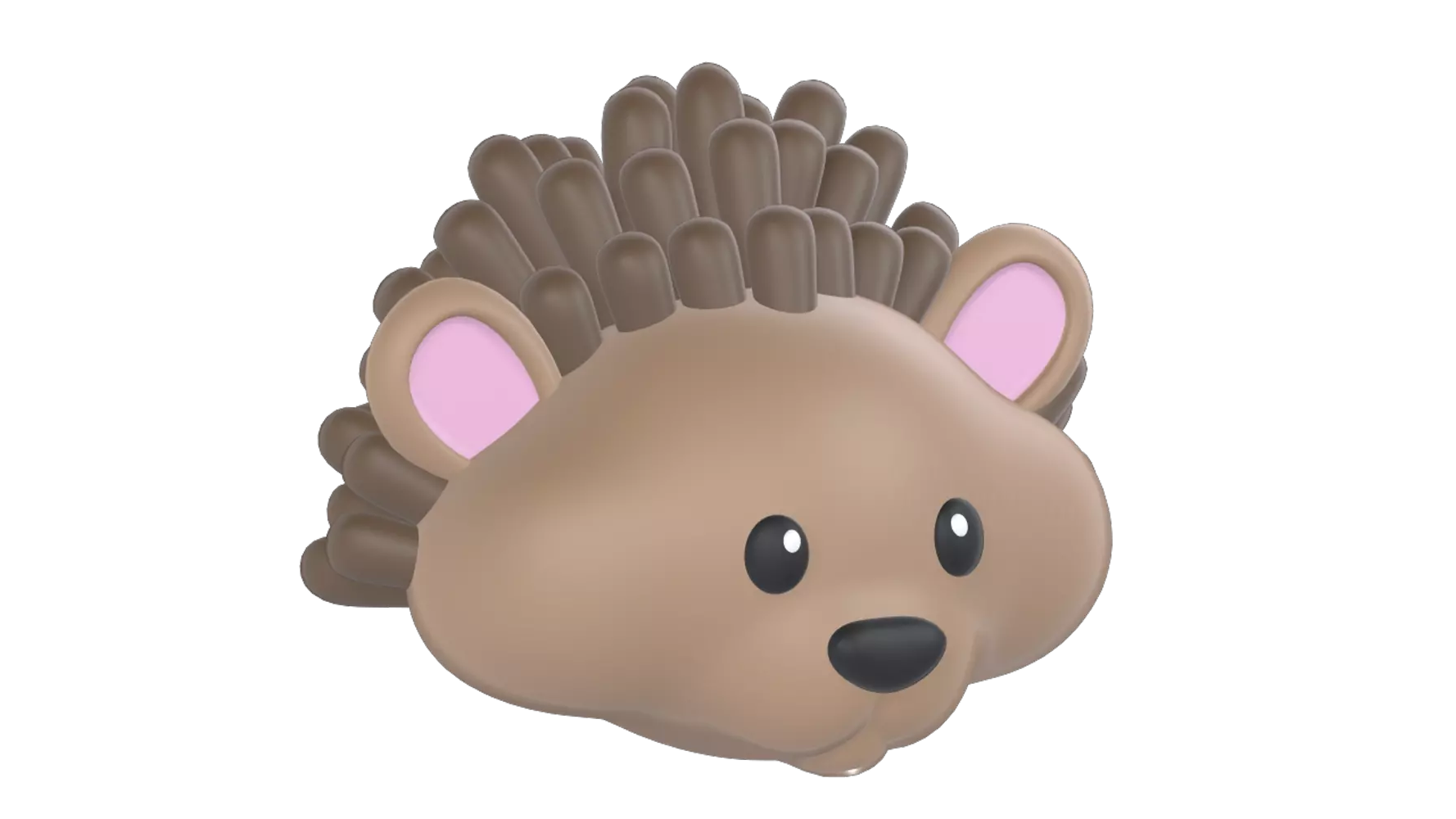 Porcupine Head 3D Graphic
