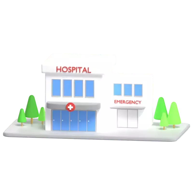 Krankenhaus 3D Graphic