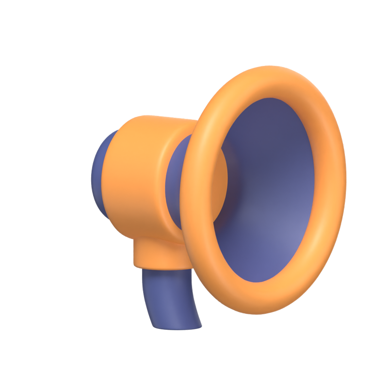 Megaphone 3D Icon Model 3D Graphic