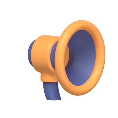 Megaphone 3D Icon Model 3D Graphic