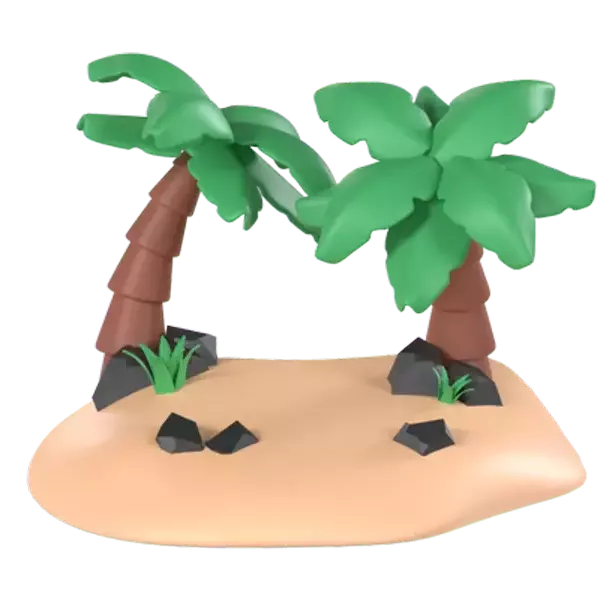 Palm Tree 3D Graphic