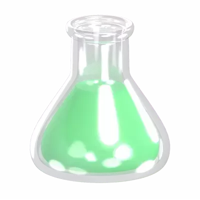 Laboratory Flask 3D Graphic