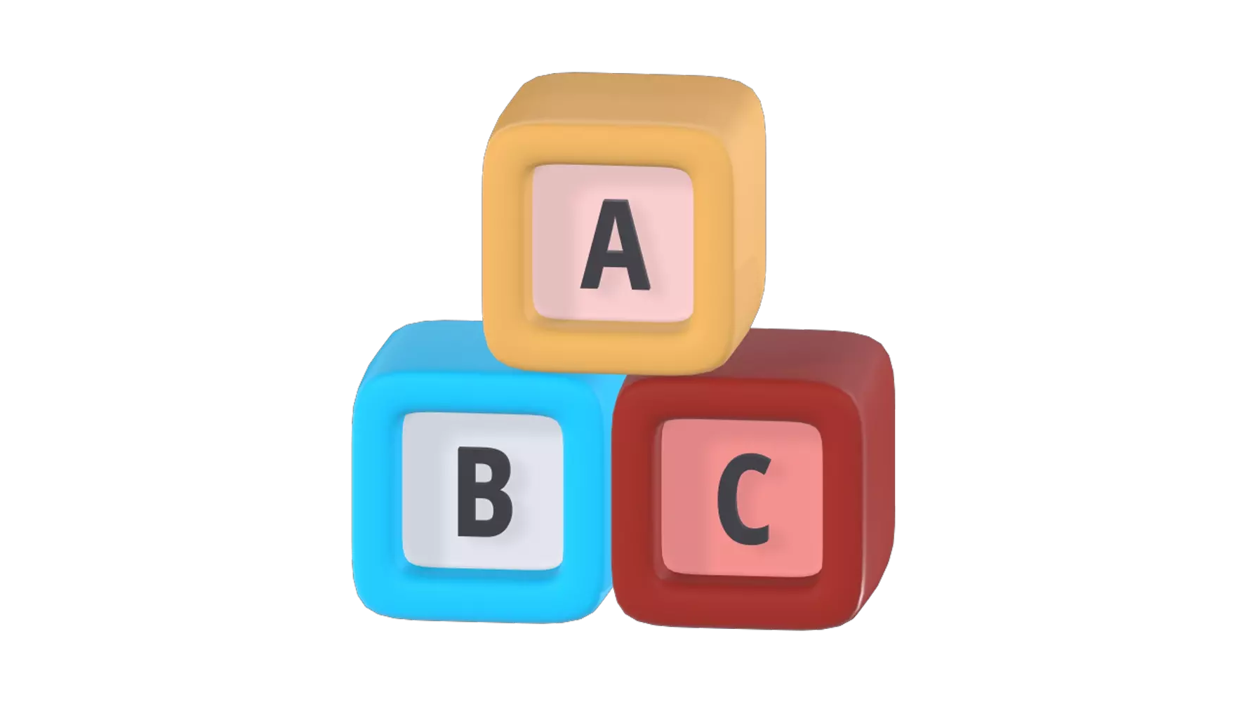 Alphabet Block 3D Graphic