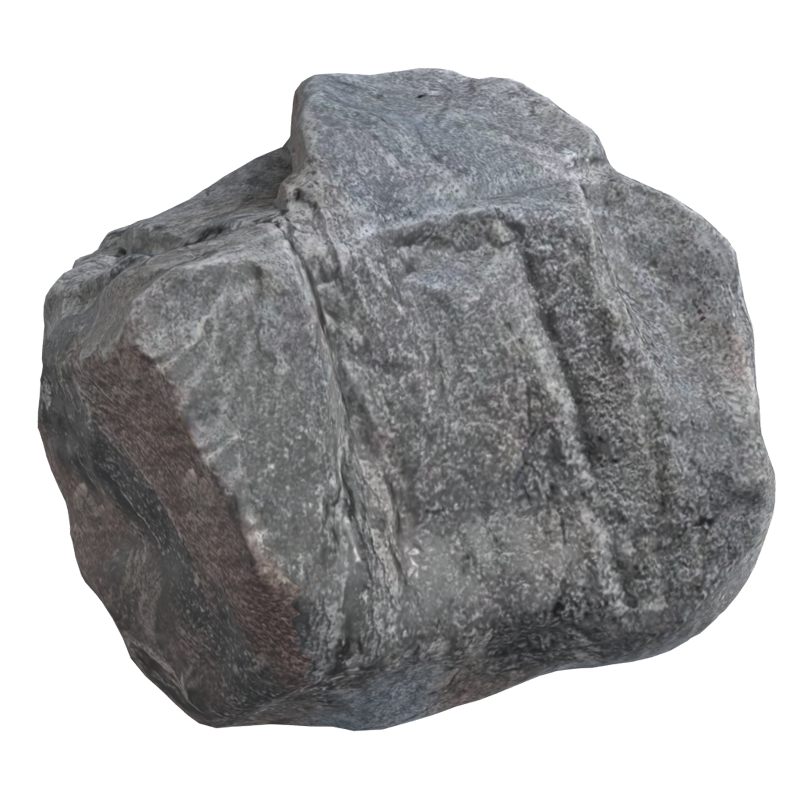 Realistic 3D Boulder For Realistic Landscape 3D Graphic