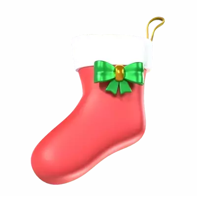 Christmas Sock 3D Graphic