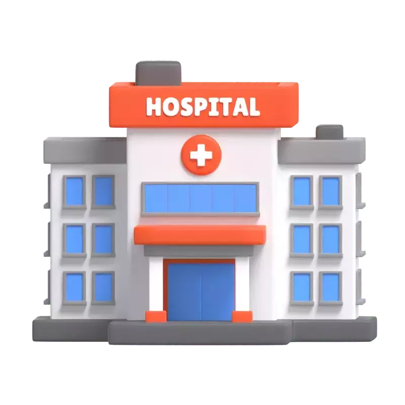 Krankenhaus 3D Graphic