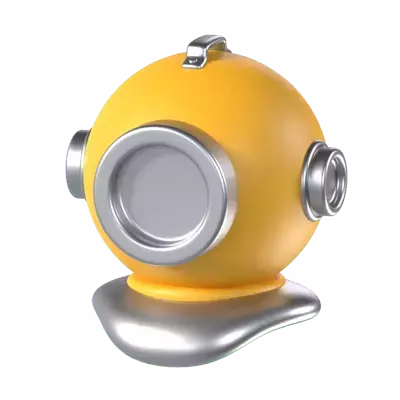 Diving Helmet 3D Graphic