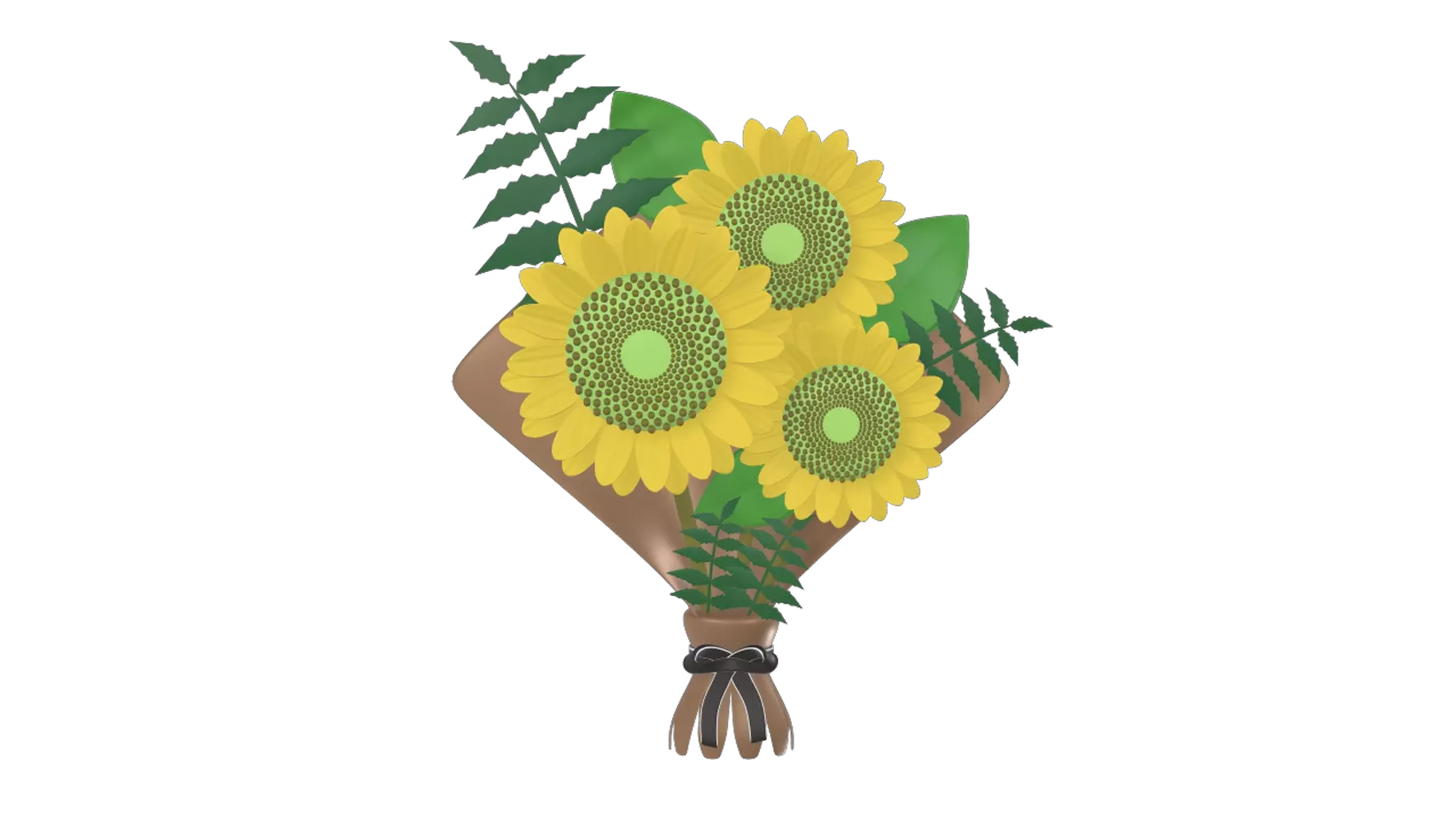 Sunflower 3D Graphic