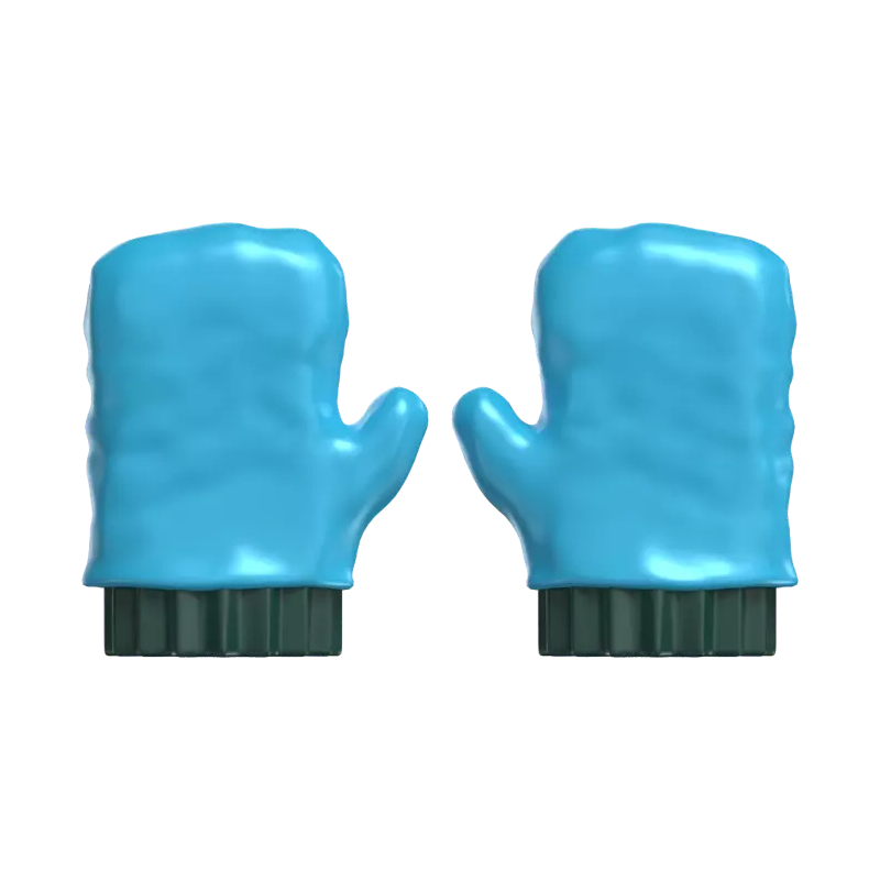 3D A Pair Of Hand Gloves For Winter 3D Graphic