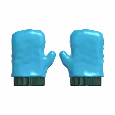 3D A Pair Of Hand Gloves For Winter 3D Graphic
