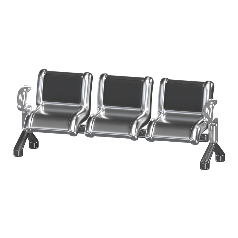 Waiting Bench 3D Icon Model 3D Graphic