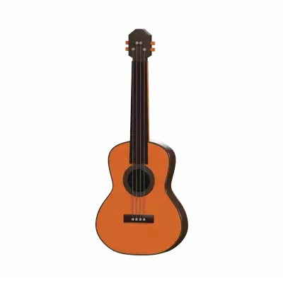 3D Tocar Guitarra Modelo Musical 3D Graphic