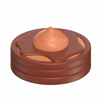 Chocolate Pancake Dessert 3D Model 3D Graphic