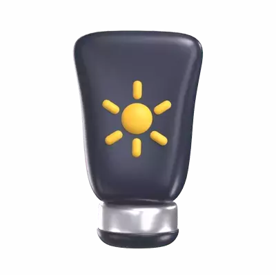 Sunscreen 3D Graphic