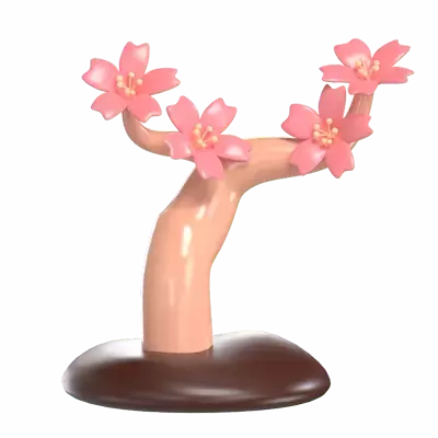 Sakura Tree 3D Graphic