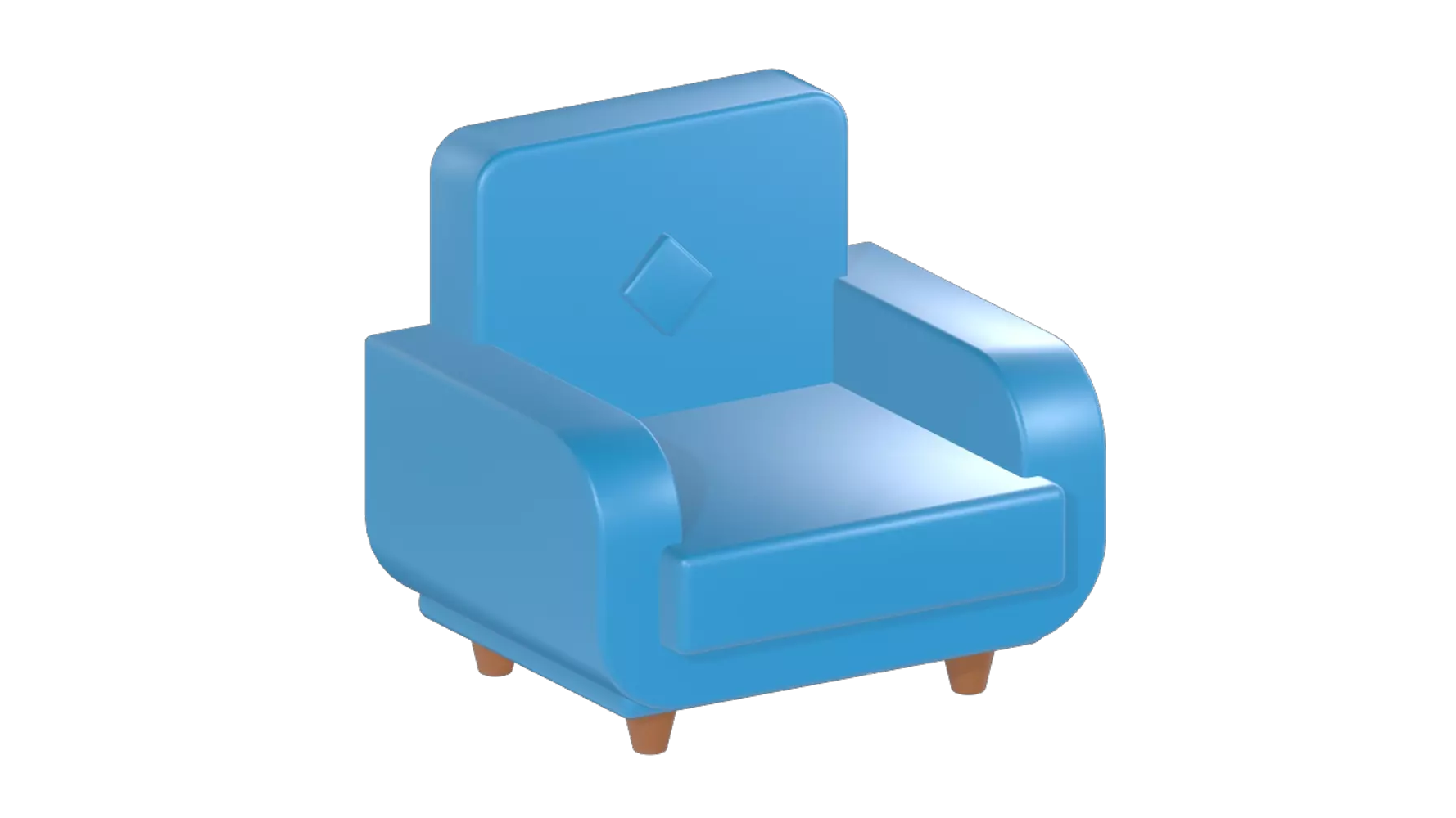 Single Sofa 3D Graphic
