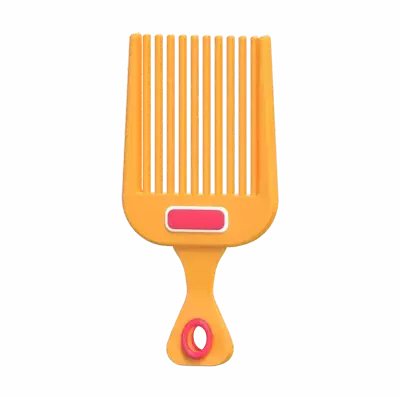 Hair Comb 3D Graphic