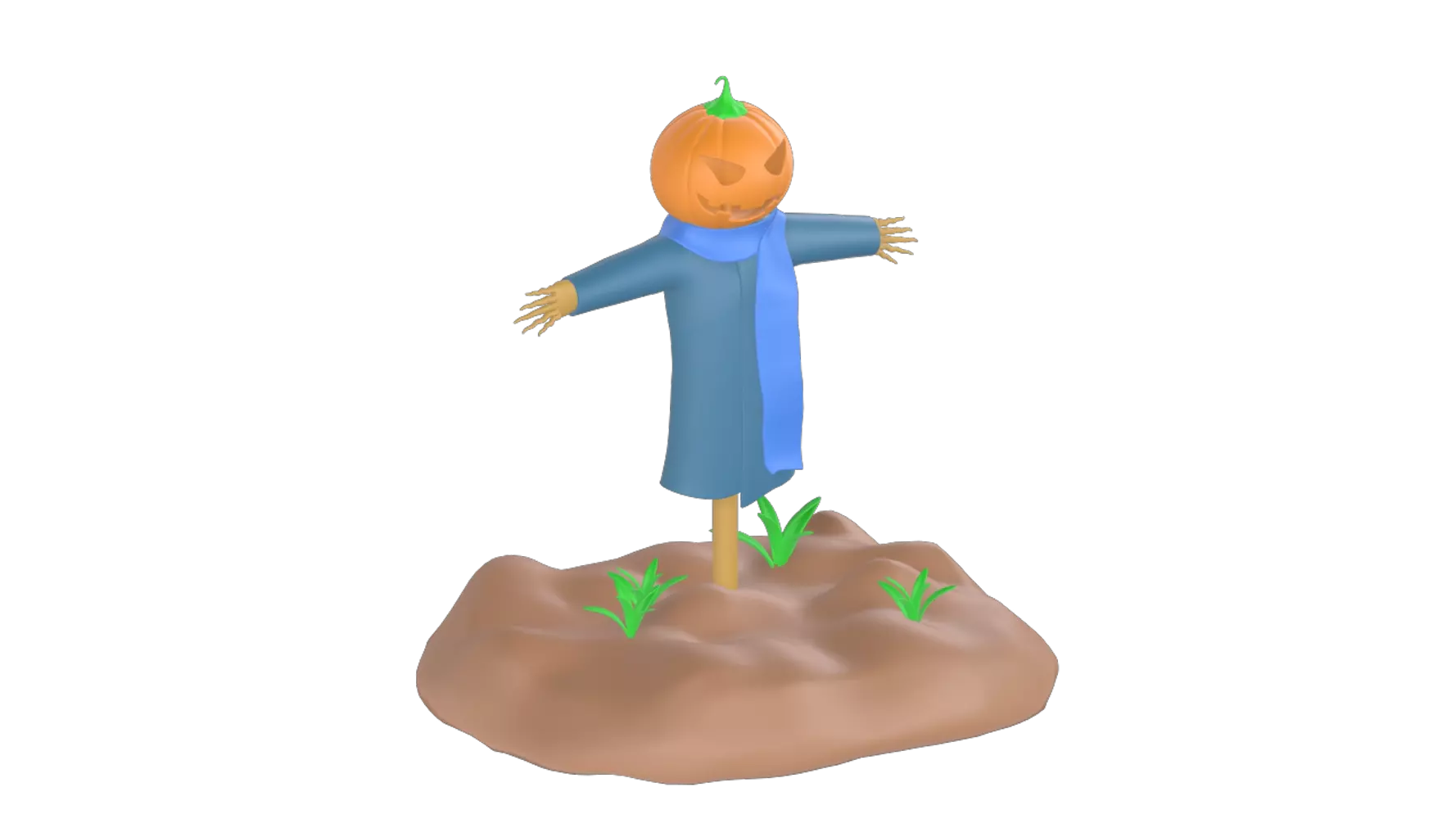 Farm Scarecrow  3D Graphic