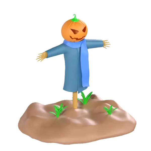Farm Scarecrow  3D Graphic