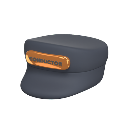 Conductor Hat 3D Icon Model 3D Graphic