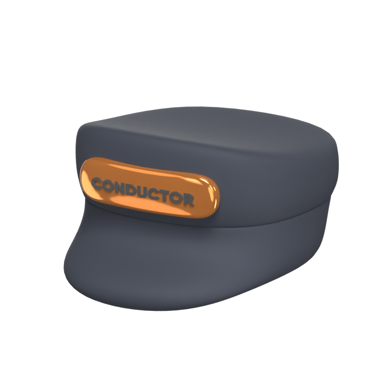 Conductor Hat 3D Icon Model 3D Graphic