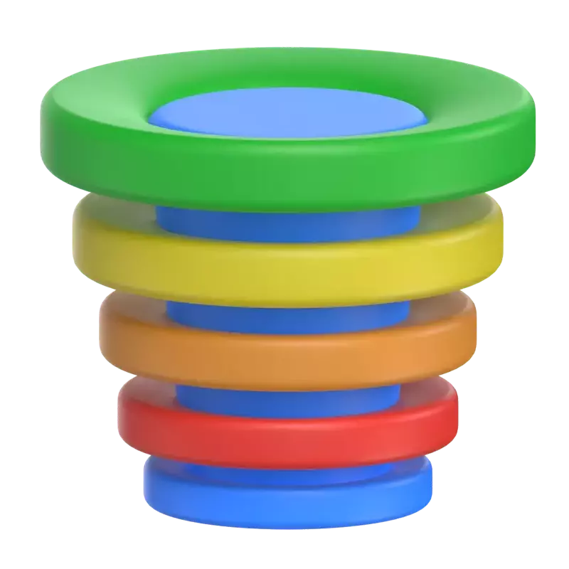 Ring Graph 3D Graphic