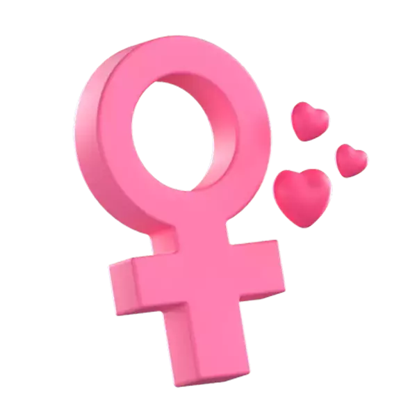 Female Symbol 3D Graphic
