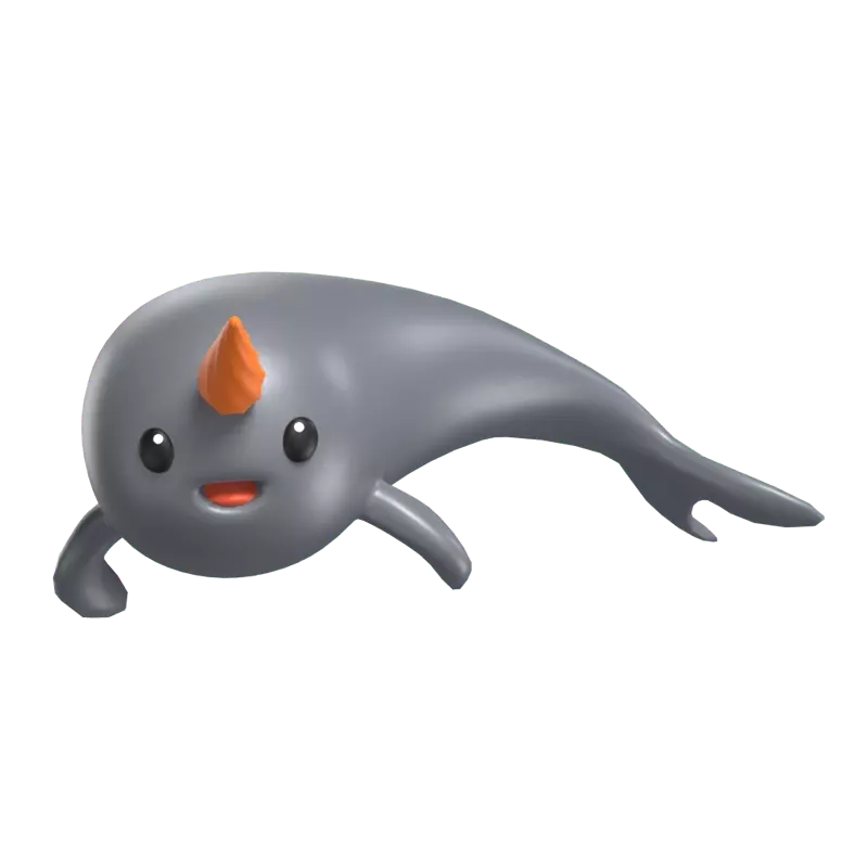 Narwhal 3D Graphic