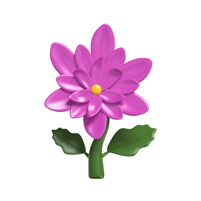 3D Chrysanthemum Cute Elegant Floral Beauty 3D Graphic