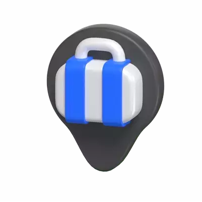 Luggage Position Pin 3D Icon Model 3D Graphic