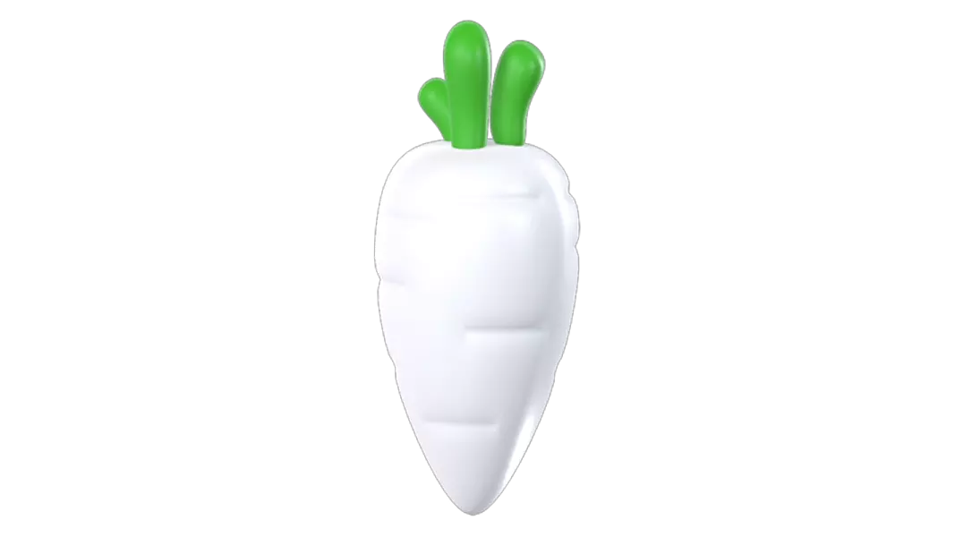 Turnip 3D Graphic