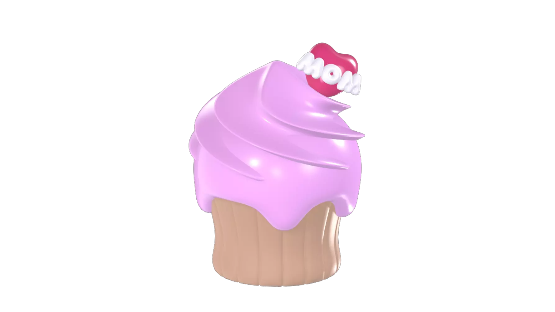 Cupcake da mamãe 3D Graphic