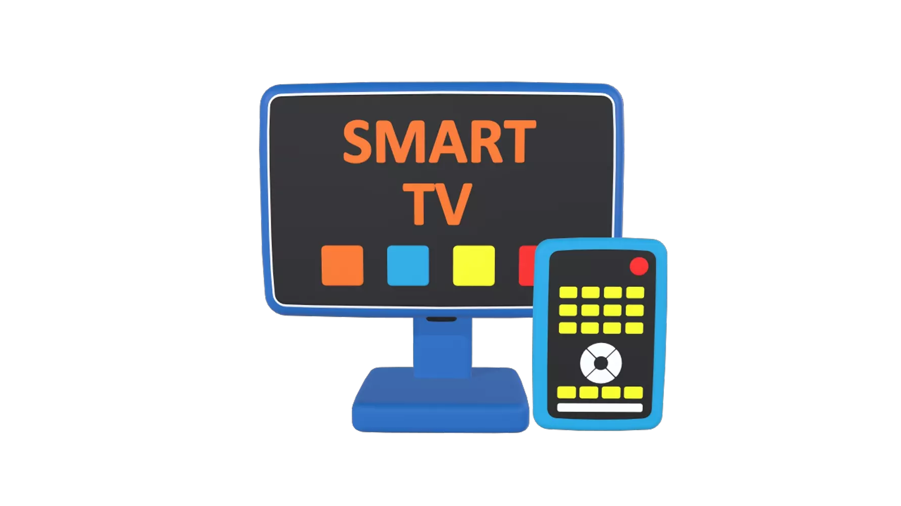 Smart TV 3D Graphic