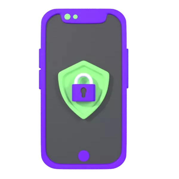 Mobile Protection 3D Graphic
