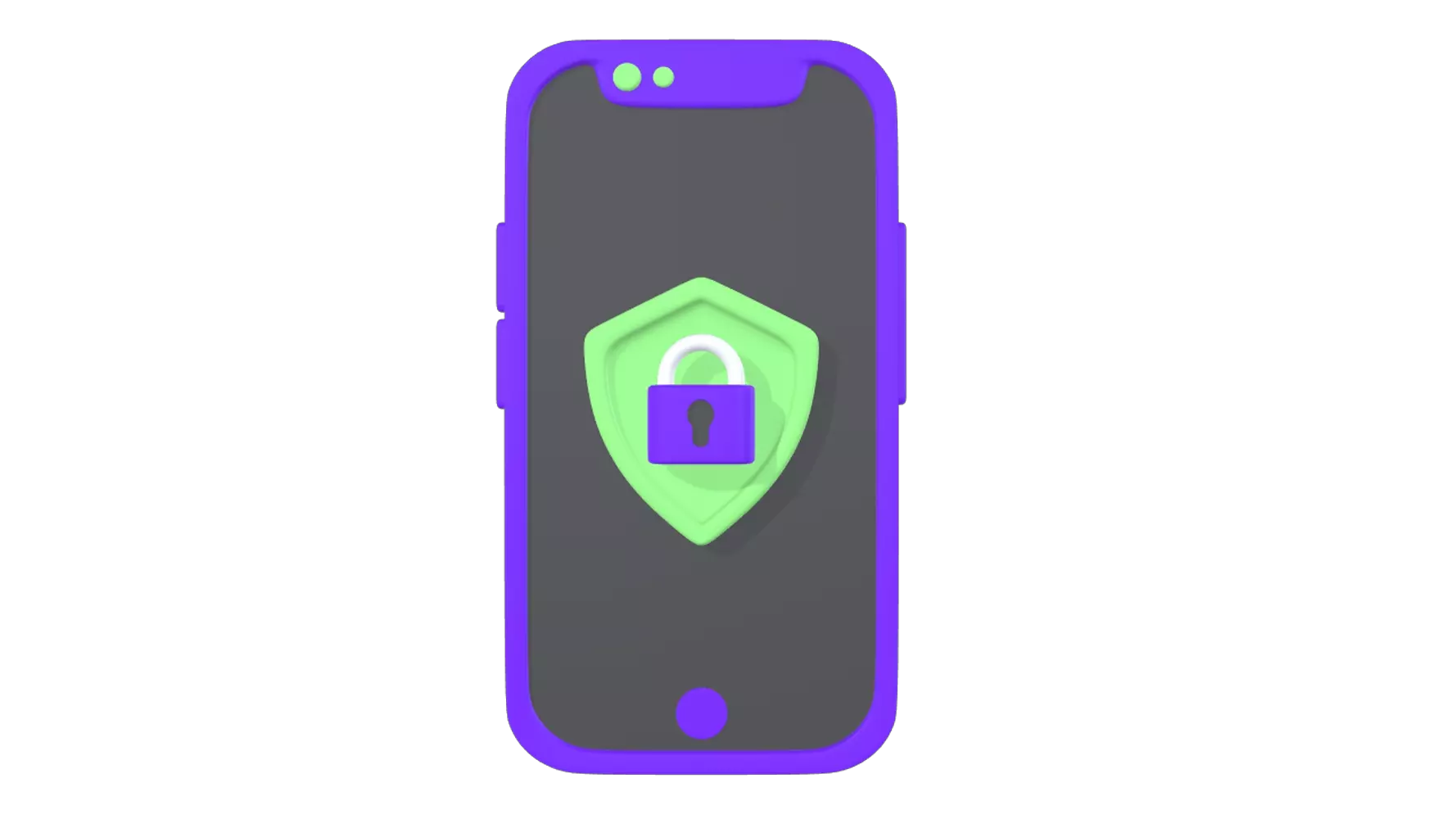 Mobile Protection 3D Graphic