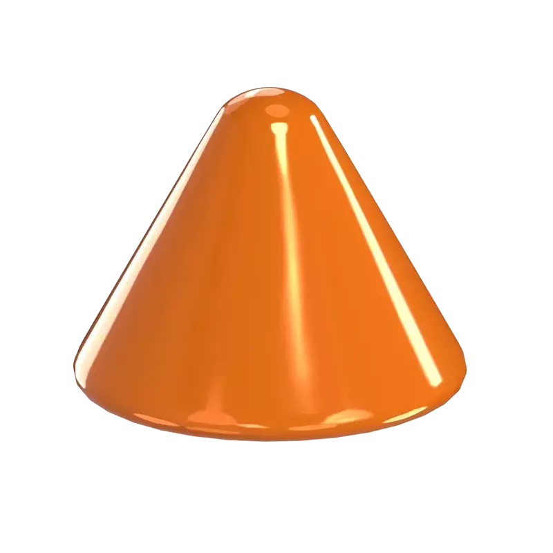 Beveled Cone  3D Graphic