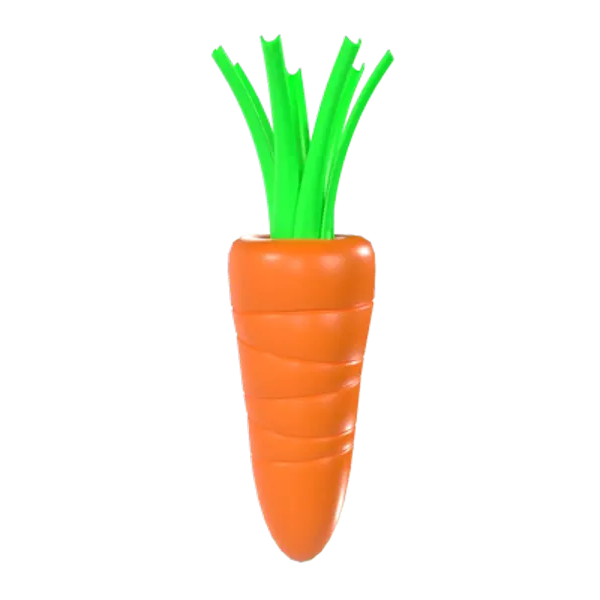 Carrot 3D Graphic