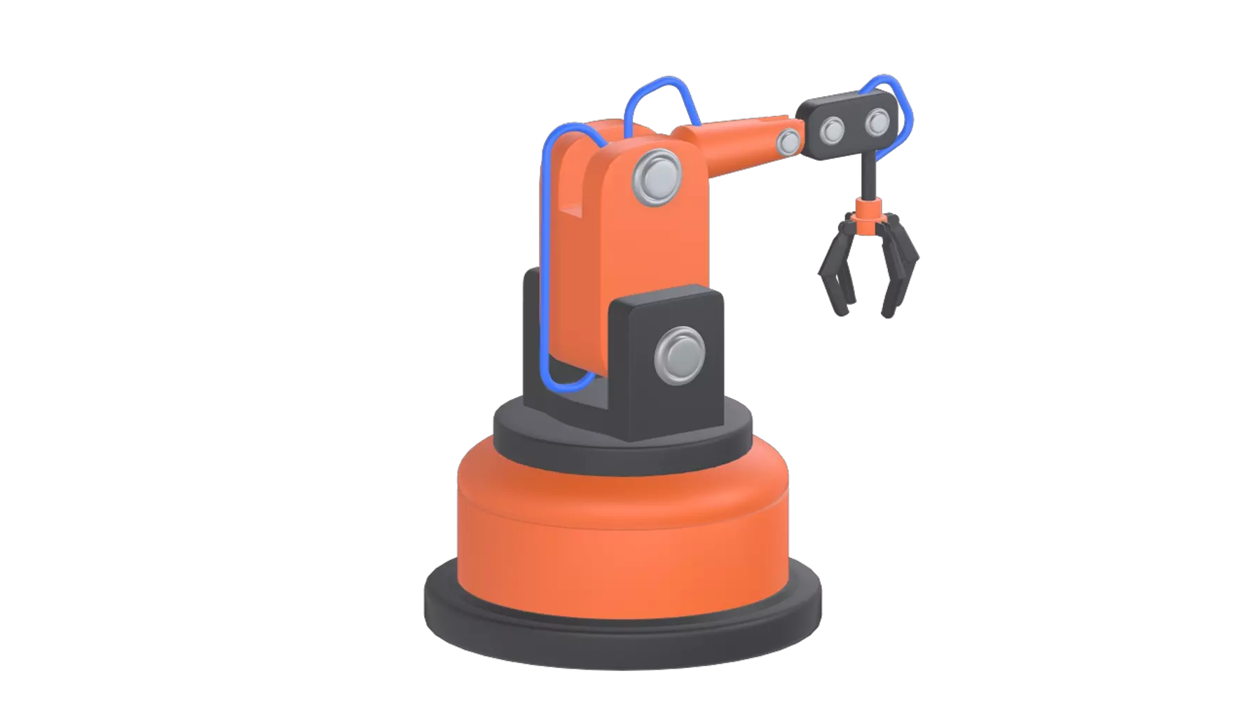 Industrial Robot Arm 3D Graphic