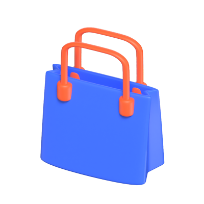 Shopping Bag 3D Icon Model 3D Graphic