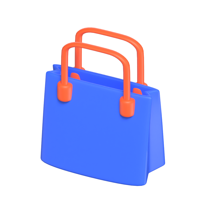 Shopping Bag 3D Icon Model 3D Graphic