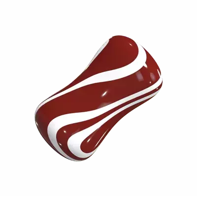 Twisted Thin Candy 3D Graphic