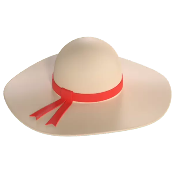 Hat Woman 3D Graphic