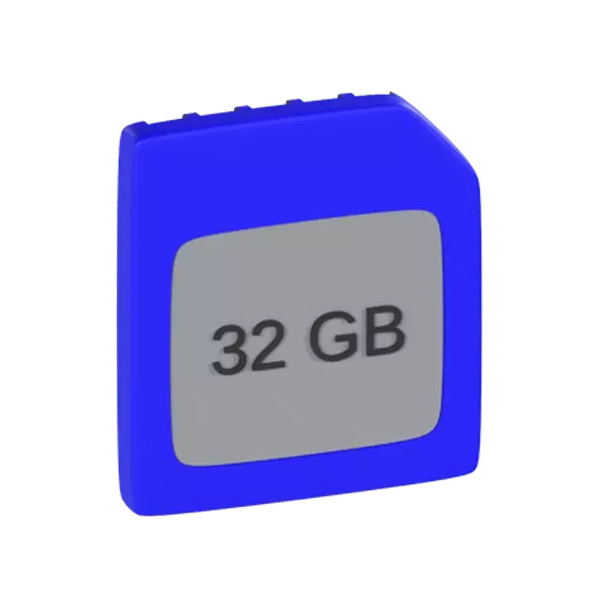 SD Card 3D Graphic