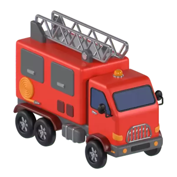 Fire Truck 3D Graphic