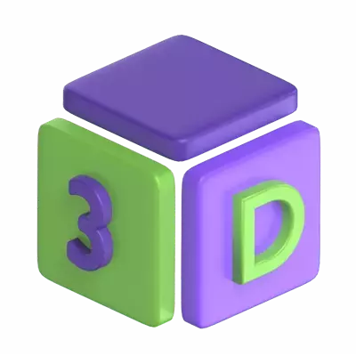 Geometric 3D Cube 3D Graphic