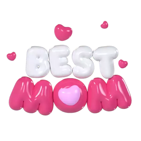 Best Mom 3D Graphic